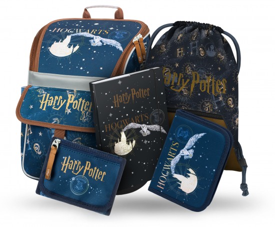 Baagl set 5 Zippy Harry Potter Bradavice: aktovka, penál, sáček, desky, peněženka