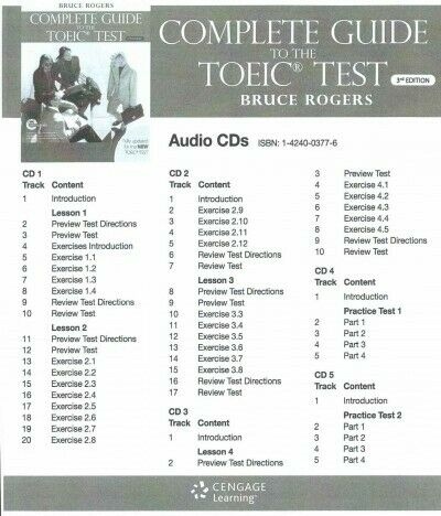 COMPLETE GUIDE TO THE TOEIC TEST 3E AUDIO CD
