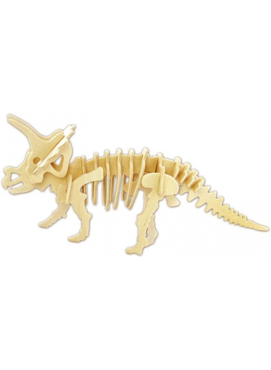 Dřevěné 3D puzzle - Triceratops