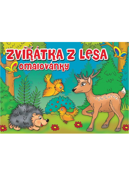 Omalovánky - Zvířátka v lese