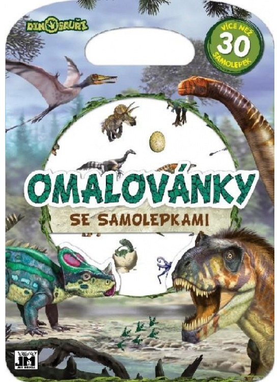 Dino - Omalovánky se samolepkami