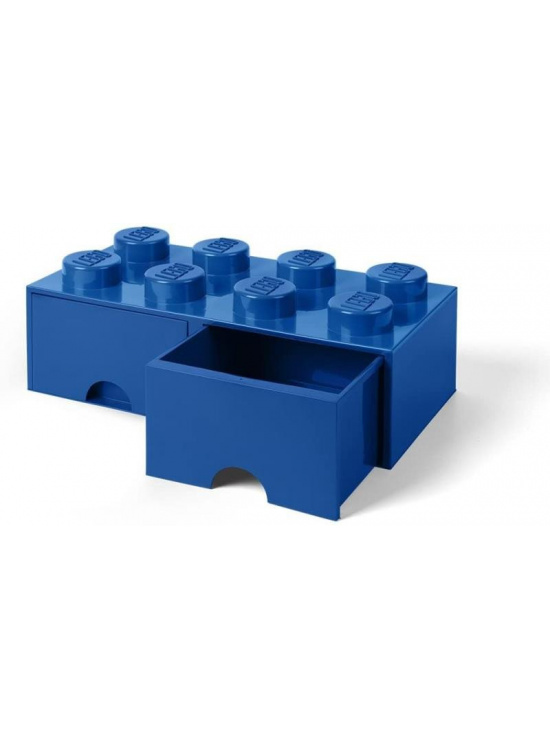 Úložný box LEGO s šuplíky 8 - modrý