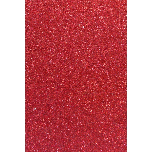 Třpytivý papír, 200 g, A4 - červená