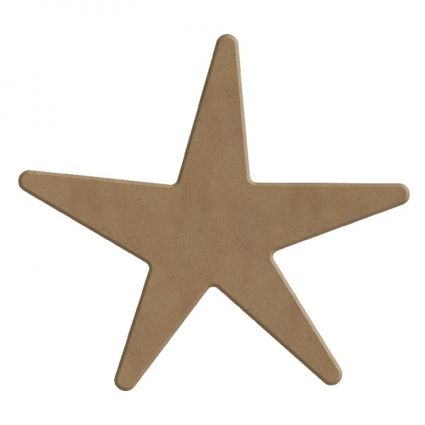 Dřevěný výřez k dekoraci Gomille, 13 cm – hvězdice
