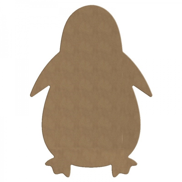 Dřevěný výřez k dekoraci Gomille, 23 x 33 cm – tučňák velký