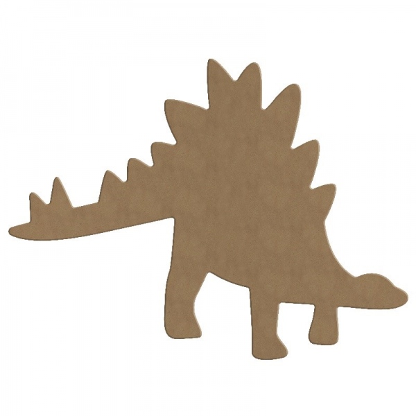Dřevěný výřez k dekoraci Gomille, 32 x 24 cm – stegosaurus velký