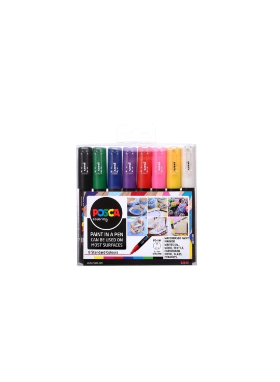 POSCA Sada akrylových popisovačů - mix barev 8 ks