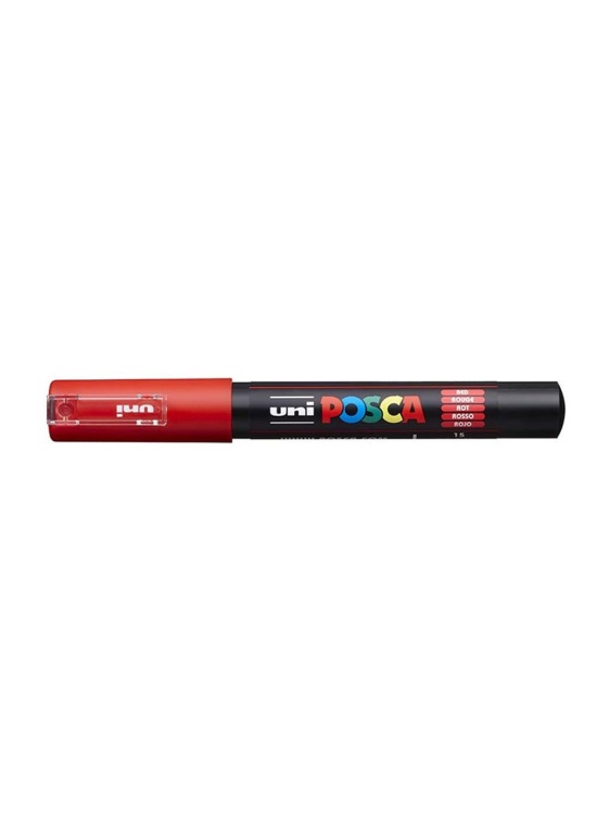 POSCA akrylový popisovač - červený 0,7 - 1 mm
