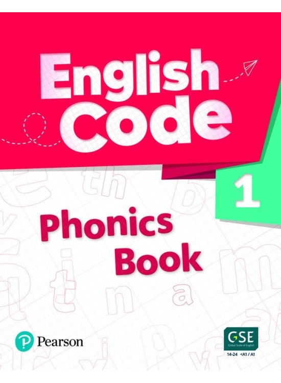 English Code 1 Phonics Book with Audio & Video QR Code