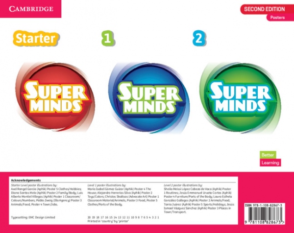 Super Minds Second Edition 3, 4 Posters