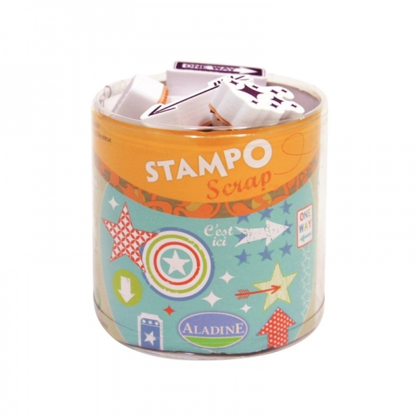 Razítka Stampo Scrap - Šipky a hvězdy