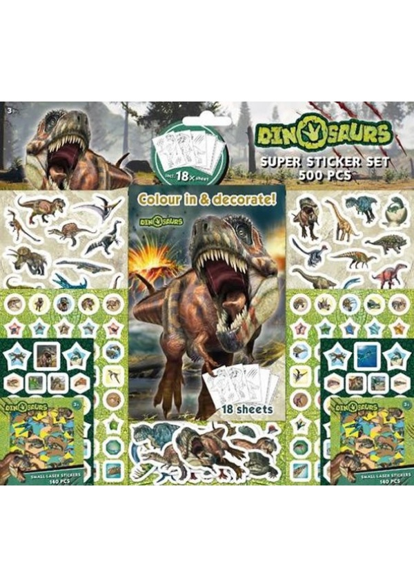 Dinosauři - Samolepkový set 500 ks