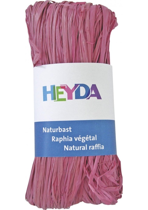 HEYDA Přírodní lýko - růžové 50 g