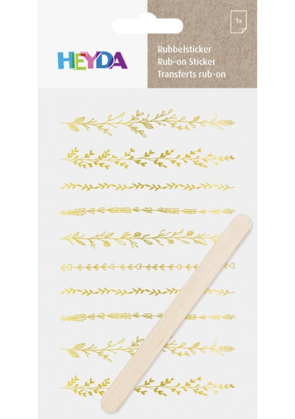 HEYDA Propisoty 10 x 19 cm - bordury zlaté