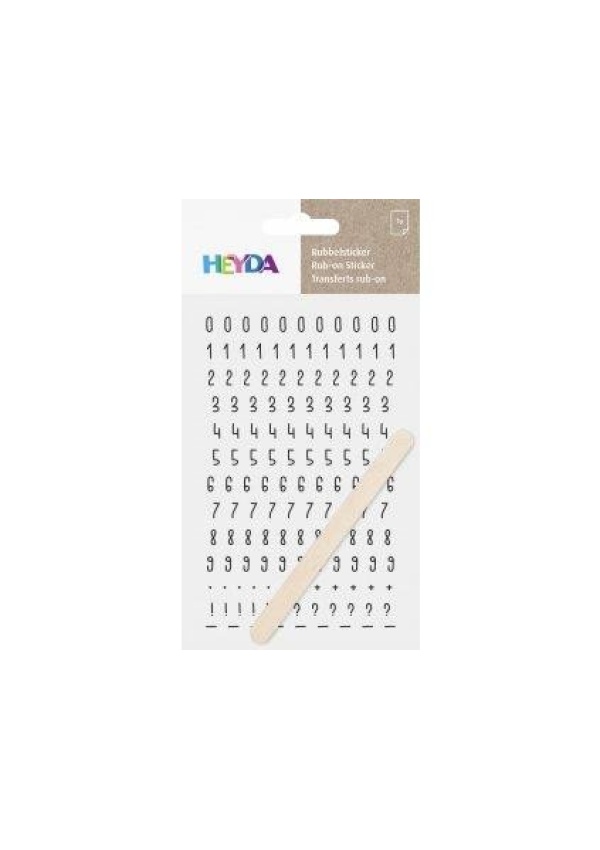 HEYDA Propisoty 10 x 19 cm - čísla černá