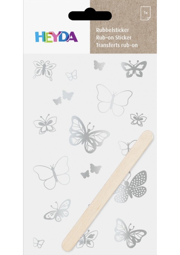 HEYDA Propisoty 10 x 19 cm - motýlci stříbrní