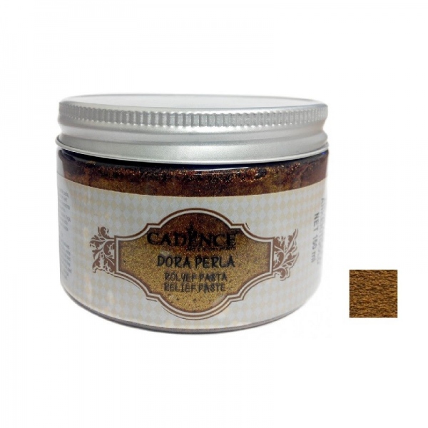 Reliéfní pasta Dora Perla, 150 ml - zlatohnědá