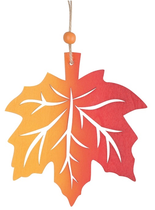 List javor dřevěný na zavěšení 13,5 x 14,5 cm