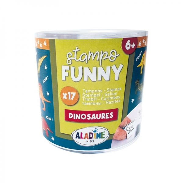 Dětská razítka Stampo Funny, 17 ks - Dinosauři