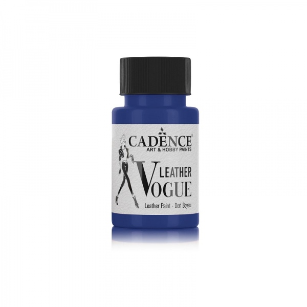 Barva na kůži Leather Vogue, 50 ml - modrá