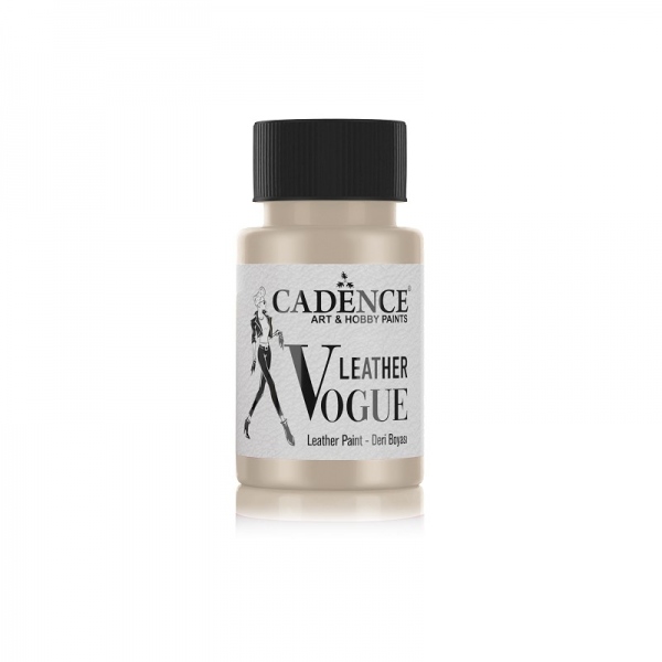 Metalická barva Leather Vogue, 50 ml - platinová