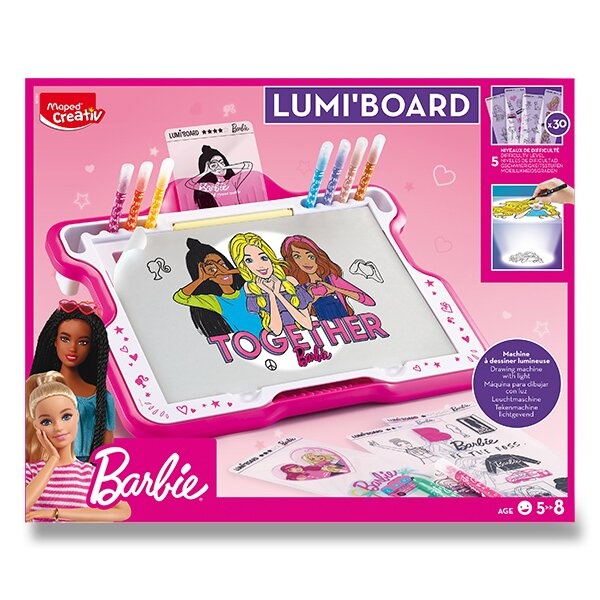 Sada Maped Creativ Barbie Lumi Board tabule s podsvícením