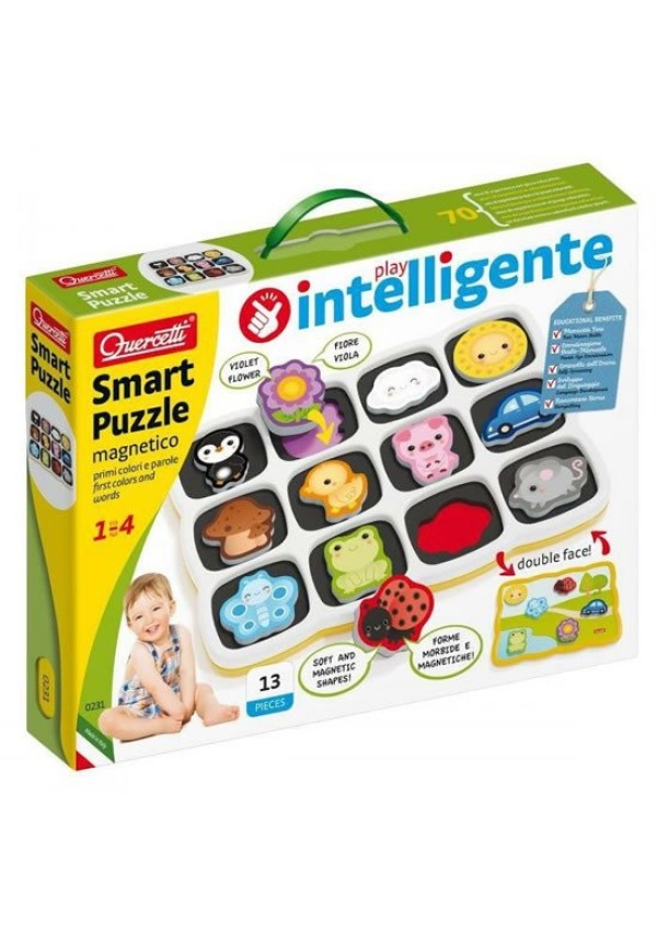 Smart Puzzle magnetico first colors and words - magnetická skládačka