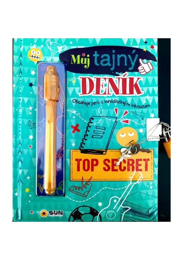 Můj tajný deník na klíček Top secret (zelený)