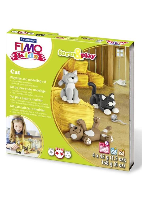 FIMO sada kids Form & Play - Kočky