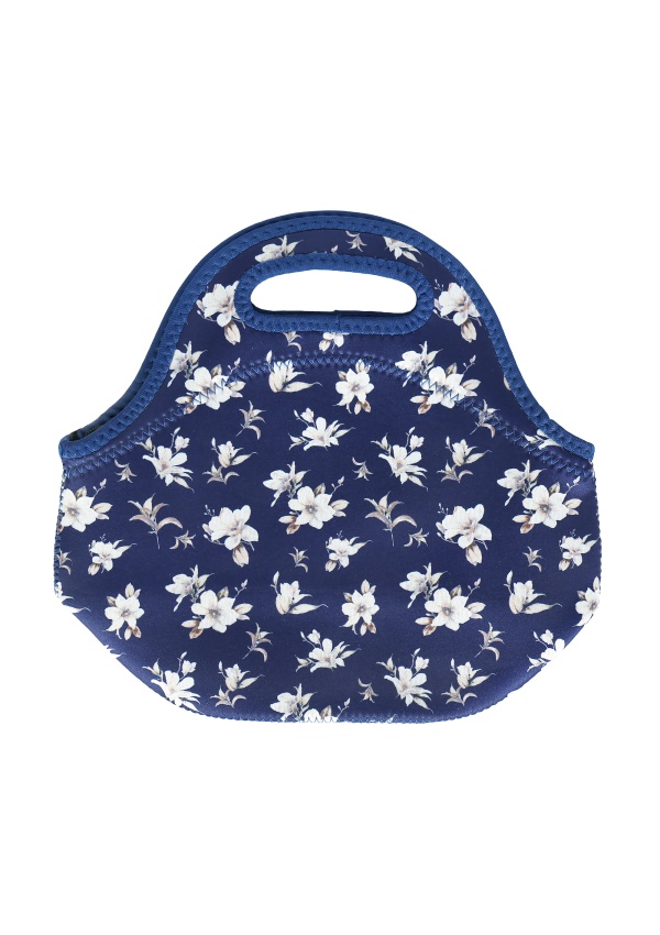 Svačinová taška - Modrá květina ALBI