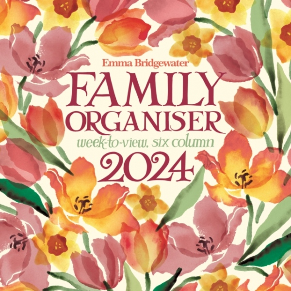 Emma Bridgewater Golden Tulips Week-to-View Planner Wall Calendar 2024
