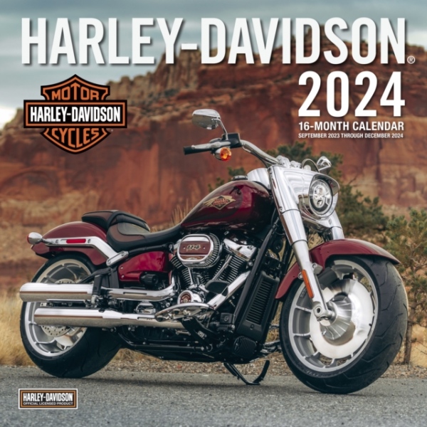 Harley-Davidson 2024 : 16-Month 12x12 Wall Calendar - September 2023 through December 2024
