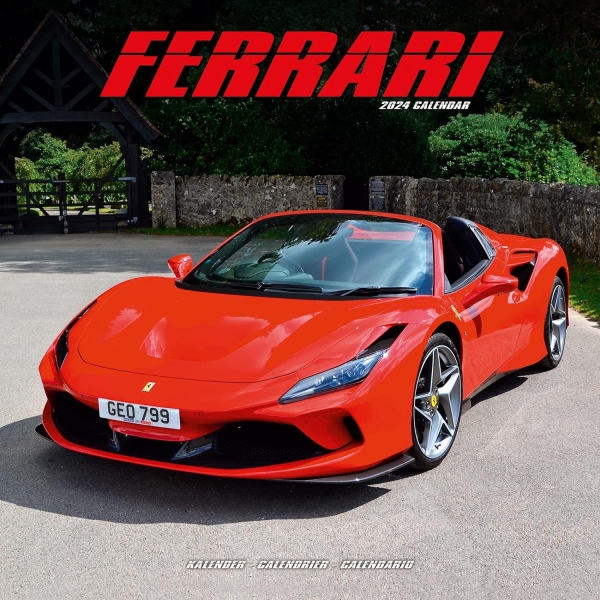 Ferrari Calendar 2024 Square Car Wall Calendar - 16 Month