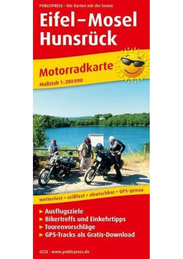 Eifel-Moselle-Hunsrück 1:200 000 / motocyklová mapa