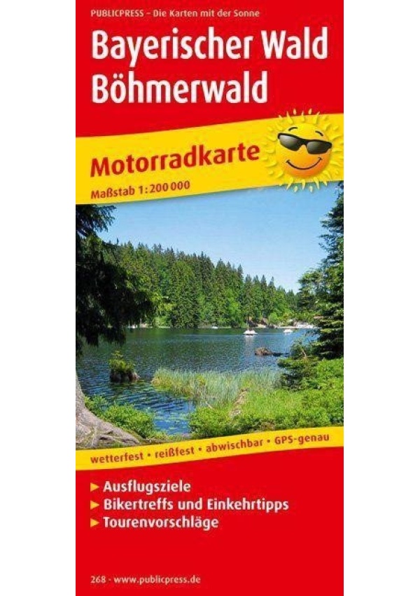 Bavorský les-Šumava 1:200 000 / motocyklová mapa