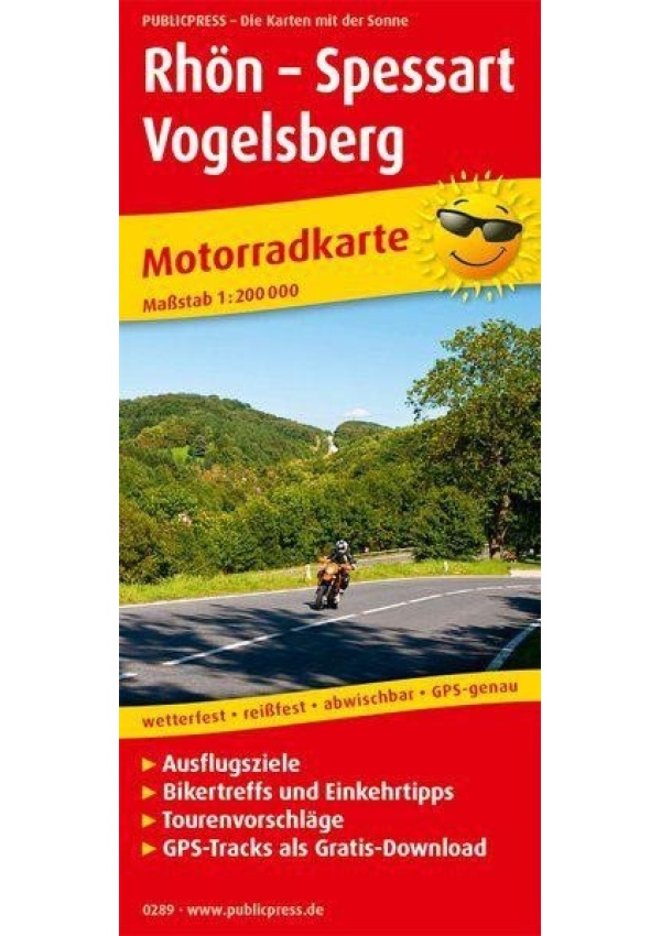 Rhön-Spessart-Vogelsberg 1:200 000 / motocyklová mapa