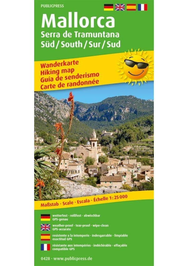 Mallorca-Serra de Tramuntana Sur/Süd /Jih/Sud 1:25 000 / turistická mapa