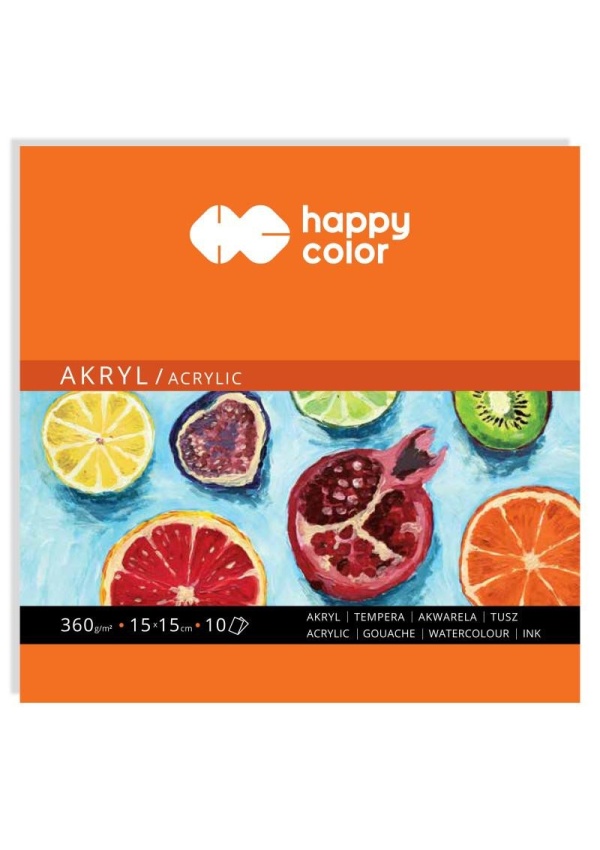 Happy Color Blok pro akrylové barvy 15 x 15 cm