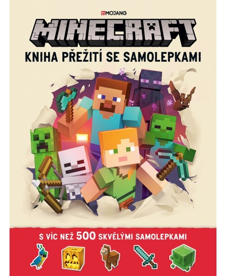 Minecraft - Kniha přežití se samolepkami