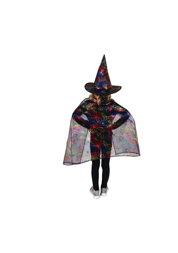 Plášť čarodějnický s kloboukem dětský