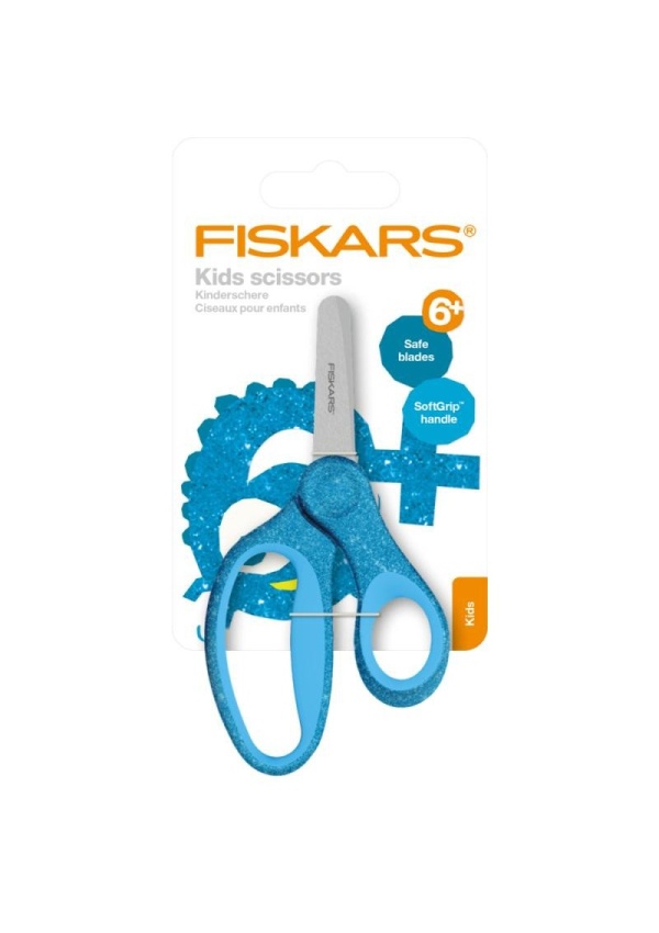 Fiskars Dětské nůžky se třpytkami - modré 13 cm