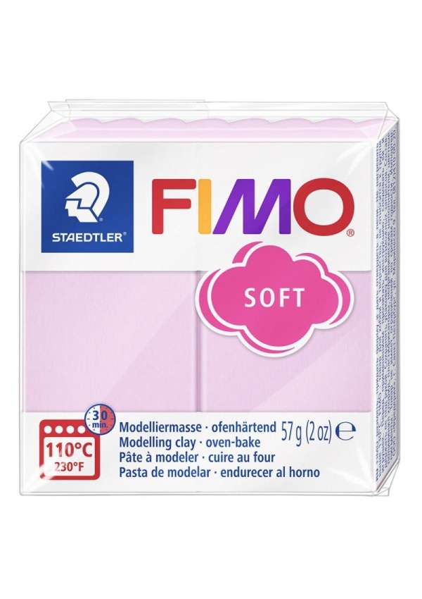 FIMO soft 57g - pastel růžová růže