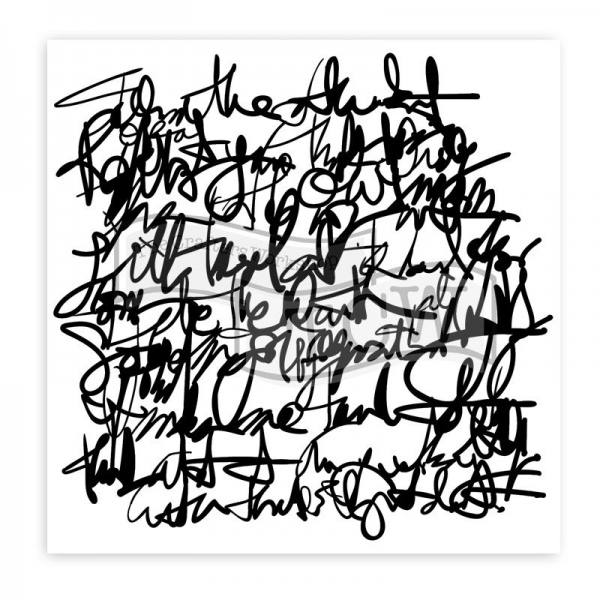 Šablona TCW 12"x12" (30,5x30,5 cm) - Messy Writing