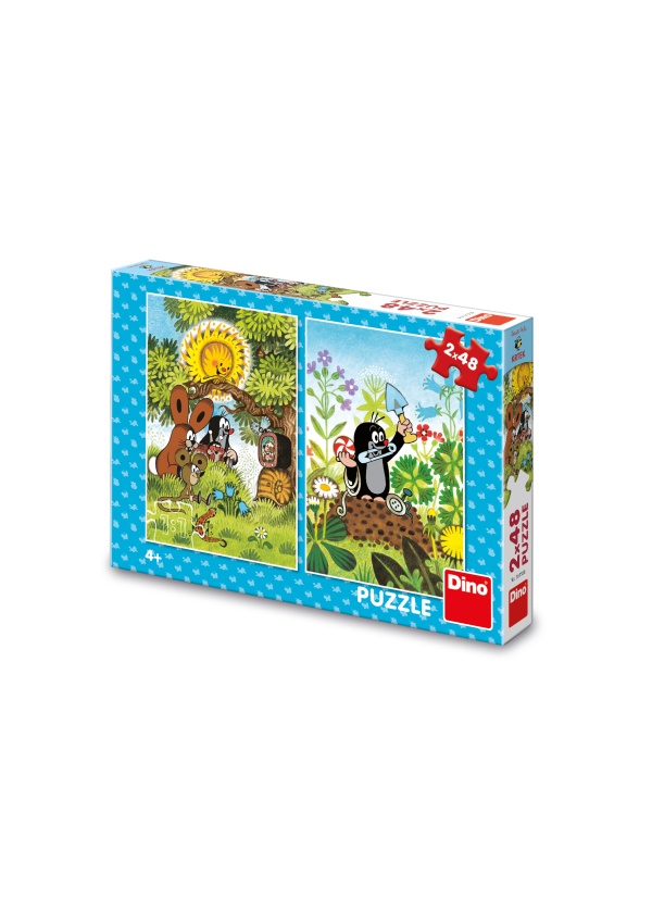 Puzzle Krtek s přáteli 2x48 dílků