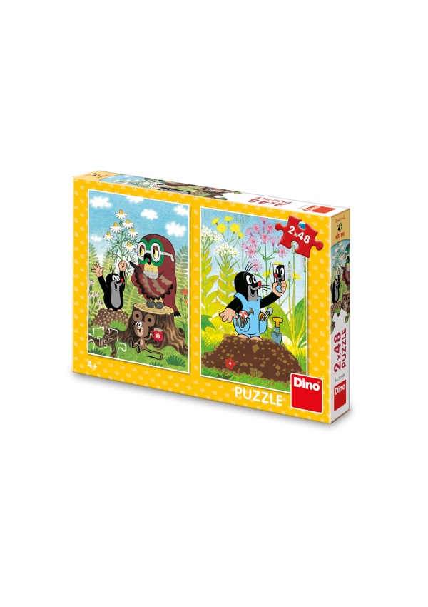 Puzzle Krtek na mýtině 2x48 dílků