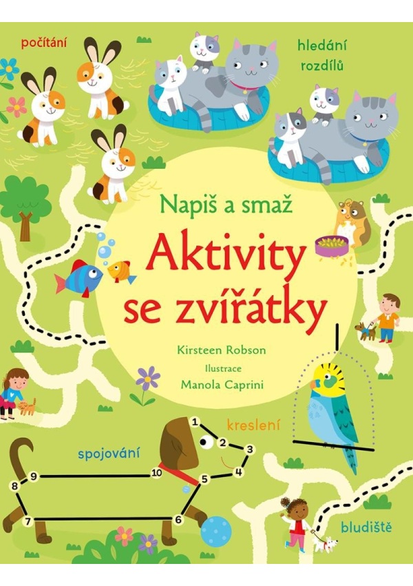 Napiš a smaž Aktivity se zvířátky