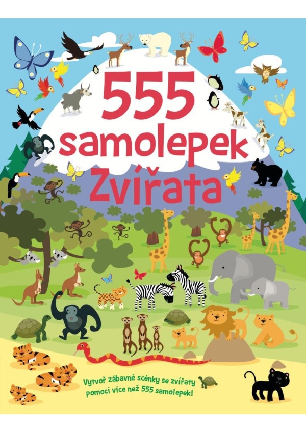 555 samolepek Zvířata