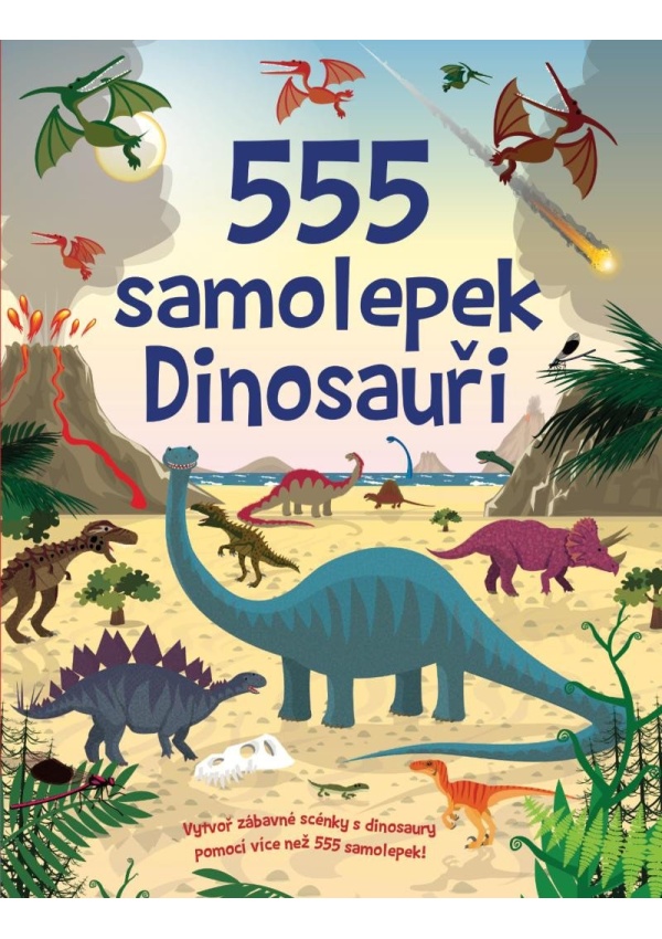 555 samolepek Dinosauři