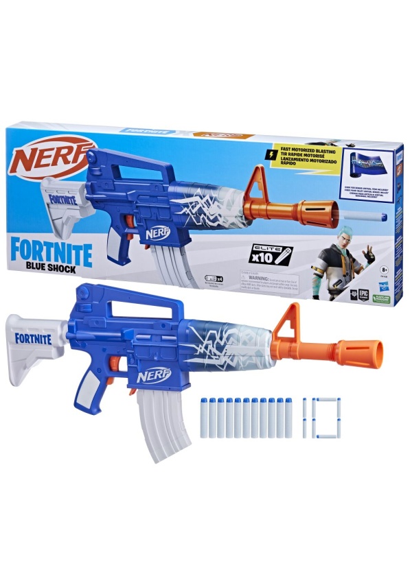 NERF FORTNITE BLUE SHOCK