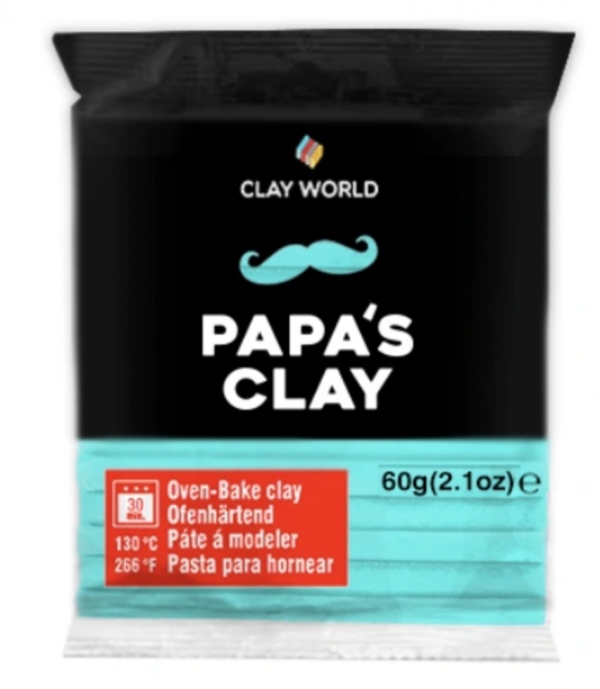 Papa´s Clay Polymerová hmota 60 g tyrkysová